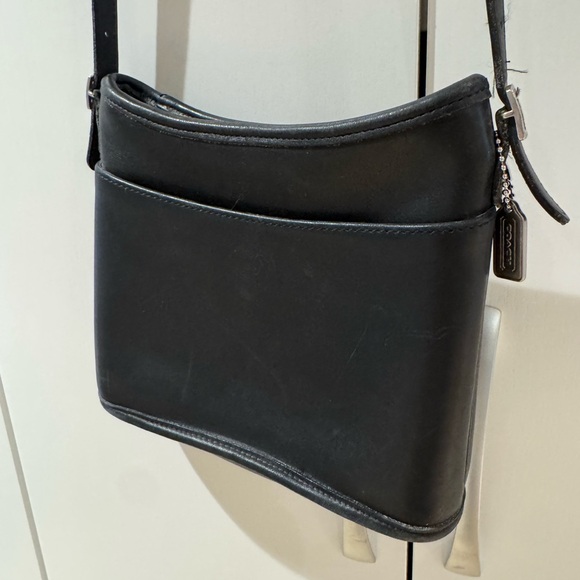 Coach Black Leather Crossbody/Shoulder Bag - Picture 6 of 9
